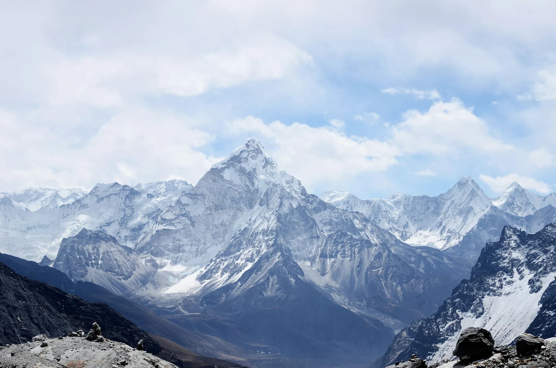 The high Himalaya at first light