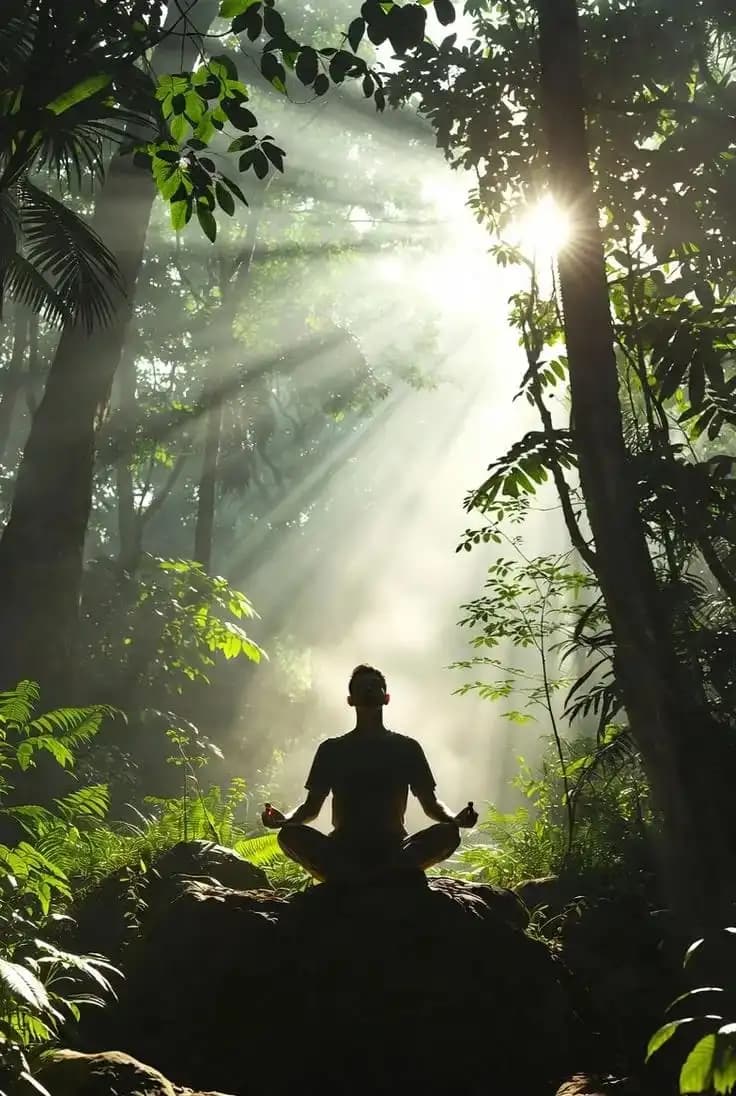 Surrounded by the sounds, scents, and stillness of the jungle