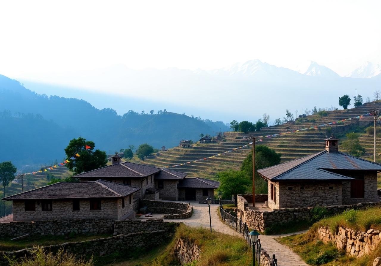 Traditional Nepalese village
